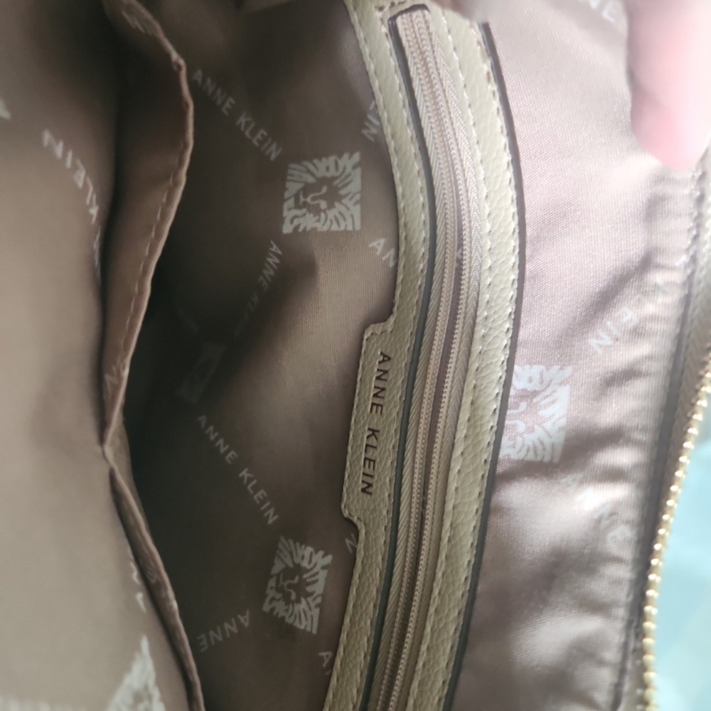 Anne Klein Taupe Interior Handbag